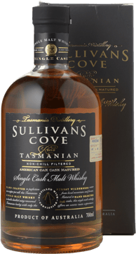 SULLIVANS COVE American Oak Rare Single Cask HH0094 47.5% ABV Single Malt Whisky, Single Malt Whisky, Tasmania NV 700ml image number 0