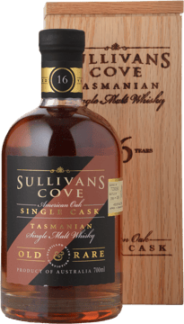 SULLIVANS COVE Old and rare 16 year old TD0058 49.8% ABV Single Malt Whisky, Tasmania NV 700ml image number 0