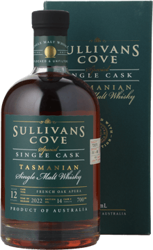 SULLIVANS COVE Special Single Cask TD0270 ABV 45.5% Single Malt Whisky, Tasmania NV 700ml image number 0