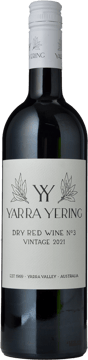 YARRA YERING Dry Red Wine No.3, Yarra Valley 2021 Bottle image number 0