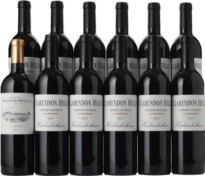 LANGTONS Clarendon Hills Hickinbotham Cabernet and Rauzlan Segla 12 pack Cabernet blend Cabernet, McLaren Vale, Margaux 2011 Case image number 0