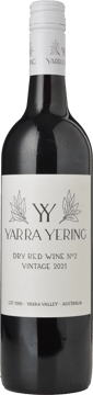 YARRA YERING Dry Red Wine No.2 Shiraz, Yarra Valley 2021 Bottle image number 0