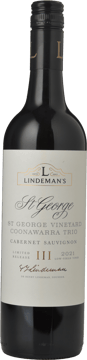 LINDEMANS St. George Vineyard Trio Cabernet, Coonawarra 2021 Bottle image number 0
