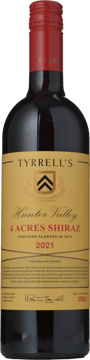 TYRRELL'S 4 Acres Shiraz, Hunter Valley 2021 Bottle image number 0