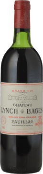 CHATEAU LYNCH-BAGES 5me cru classe, Pauillac 1982 Bottle image number 0