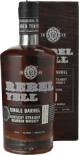 REBEL YELL 10 Years Old Single Barrel Kentucky Straight Bourbon 50% ABV, Kentucky NV Bottle