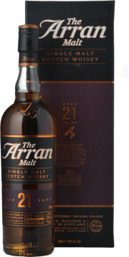 ISLE OF ARRAN DISTILLERS LTD The Arran Malt 21 Years Old 46% ABV Single Malt Whisky, Isle of Arran NV 700ml image number 0