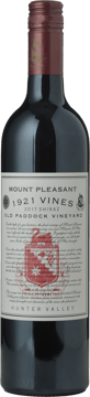 MOUNT PLEASANT 1921 Vines Old Paddock Vineyard Shiraz, Hunter Valley 2017 Bottle image number 0