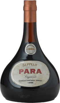 SEPPELT Single Vintage Para Liqueur Port, South Australia 1986 Bottle image number 0