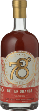 ADELAIDE HILLS DISTILLERY 78 Degrees Bitter Orange 20% ABV Gin, Adelaide Hills NV 700ml image number 0