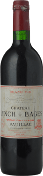 CHATEAU LYNCH-BAGES 5me cru classe, Pauillac 1996 Bottle image number 0