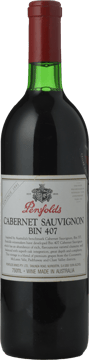 PENFOLDS Bin 407 Cabernet Sauvignon, South Australia 1991 Bottle image number 0