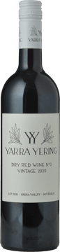 YARRA YERING Dry Red Wine No.2 Shiraz, Yarra Valley 2020 Bottle image number 0