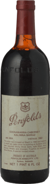 PENFOLDS Bin 60A Cabernet Shiraz, Coonawarra-Kalimna 1962 Bottle image number 0