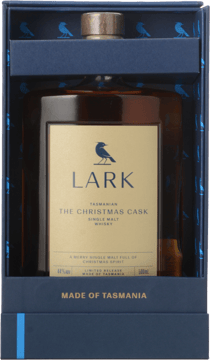 LARK DISTILLERY Limited Release Christmas Cask Finish Single Malt Whisky 44% ABV, Tasmania 2022 500ml image number 0