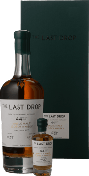 THE LAST DROP DISTILLERS Glenturret 44 Year Old Single Malt Scotch Whisky 45% ABV with 50ml Sample Bottle, The Highlands NV 700ml image number 0