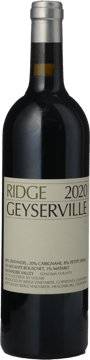 RIDGE VINEYARDS Geyserville Zinfandel blend, Alexander Valley 2020 Bottle image number 0