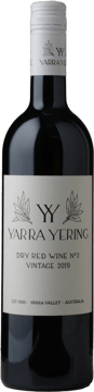 YARRA YERING Dry Red Wine No.2 Shiraz, Yarra Valley 2019 Bottle image number 0