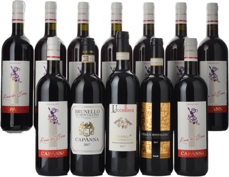 CAPANNA Rosso del Cerro & Brunello Mixed 12 Pack MV Case image number 0