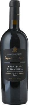 VARVAGLIONE Collezione Privata Primitivo di Mandurla DOP 2019 Bottle image number 0