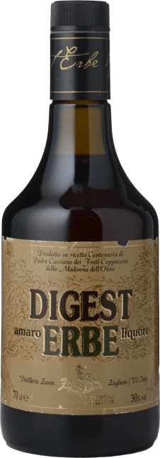 DISTILLERIA ZANIN Digest Amaro Erbe Liquore 30% ABV, Italy NV