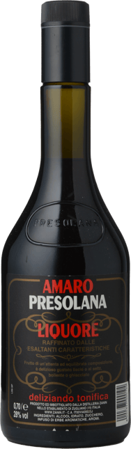 DISTILLERIA ZANIN Amaro Presolana Liquore 28% ABV, Italy NV