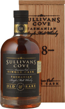 SULLIVANS COVE 18 Years Old Rare Single Cask American Oak HH0106 47.5% ABV Single Malt Whisky, Tasmania NV 700ml image number 0