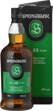 SPRINGBANK 15 Year Old Cambeltown Single Malt Whisky 46% ABV, Campbeltown NV 700ml image number 0