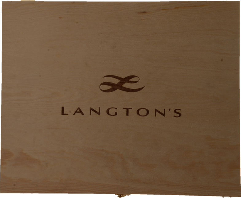 LANGTON'S 3 Bottle Gift Box with Latch NV