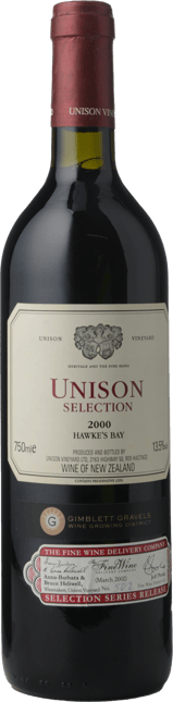 UNISON Selection Shiraz Cabernet Merlot, Hawkes Bay 2000