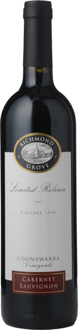 RICHMOND GROVE Limited Release Cabernet Sauvignon, Coonawarra 1998