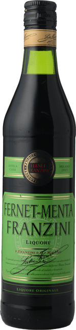 FRANZINI Fernet Menta 35% ABV Liqueur, Italy NV
