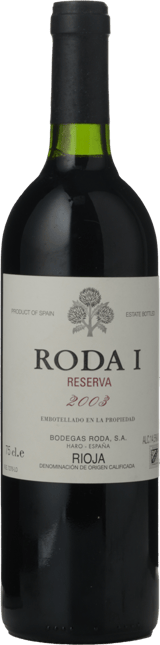 BODEGAS RODA Roda 1 Reserva, Rioja 2003