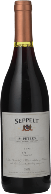 SEPPELT St Peters Great Western Vineyards Shiraz, Grampians 1998
