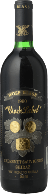 WOLF BLASS WINES Black Label, South Australia 1990
