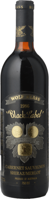 WOLF BLASS WINES Black Label, South Australia 1986