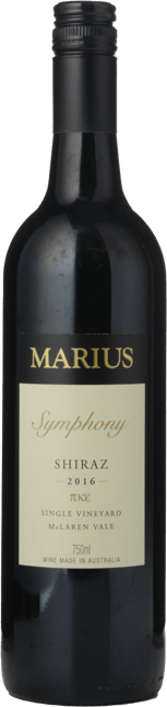 MARIUS WINES Symphony Single Vineyard Shiraz, McLaren Vale 2016