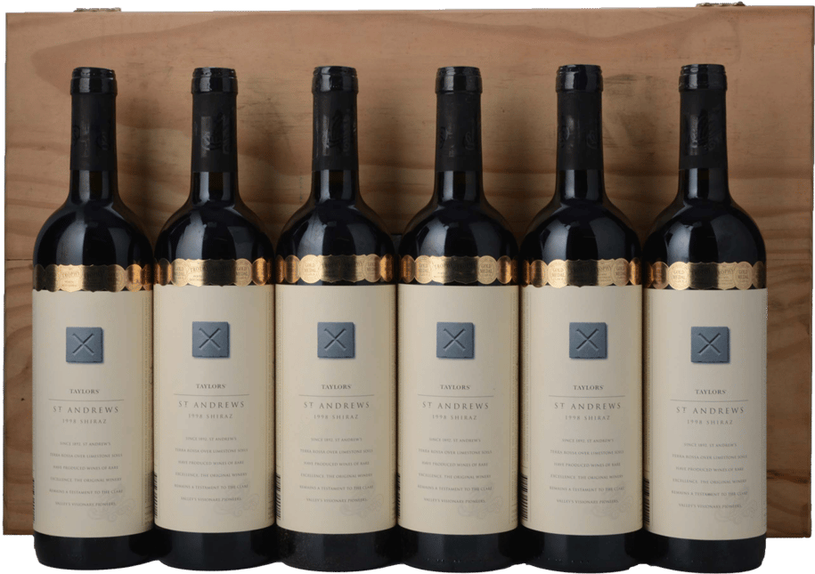 TAYLORS WINES St. Andrews 6 Bottle Set Shiraz, Clare Valley 1998