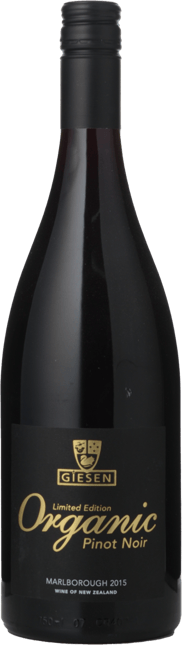 GIESEN ESTATE WINES Limited Edition Organic Pinot Noir, Marlborough 2015