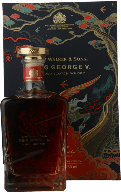 JOHNNIE WALKER John Walker & Sons King George V Scotch Whisky Lunar New Year 2022 Year of the Tiger 43% ABV, Scotland NV