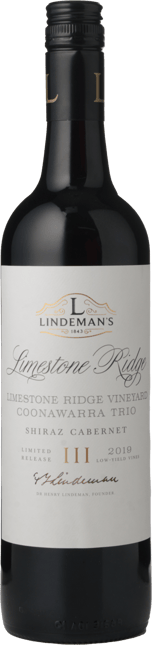 LINDEMANS Limestone Ridge Vineyard Shiraz Cabernet, Coonawarra 2019