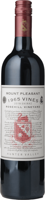 MOUNT PLEASANT Rosehill 1965 Vines Shiraz, Hunter Valley 2018