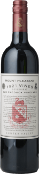 MOUNT PLEASANT 1921 Vines Old Paddock Vineyard Shiraz, Hunter Valley 2018 Bottle image number 0