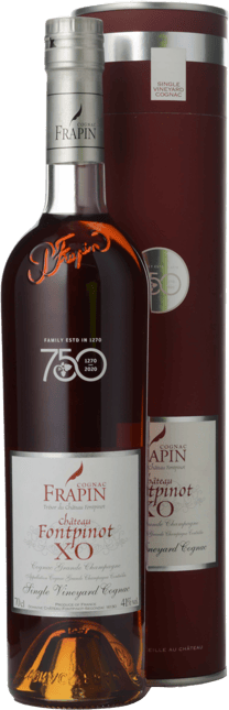 COGNAC FRAPIN Chateau Fontpinot XO Grande Champagne Cognac 41% ABV, Cognac NV