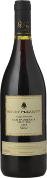 MOUNT PLEASANT Old Paddock and Old Hill Shiraz, Hunter Valley 1998 Bottle image number 0