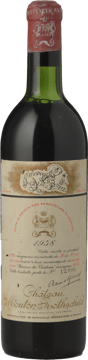 CHATEAU MOUTON-ROTHSCHILD 1er cru classe, Pauillac 1958 Bottle image number 0