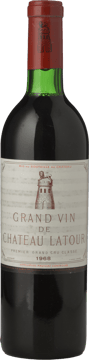 CHATEAU LATOUR 1er cru classe, Pauillac 1968 Bottle image number 0