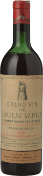 CHATEAU LATOUR 1er cru classe, Pauillac 1956 Bottle image number 0