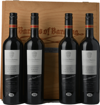 BAROSSA VINTNERS Barons of the Barossa Premium Release 4 Bottle Set Mixed Varieties, Barossa Valley MV Set image number 0