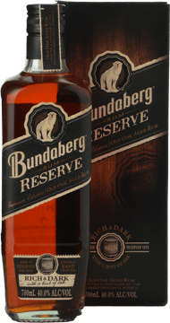 BUNDABERG Reserve 40% ABV, Bundaberg NV 700ml image number 0